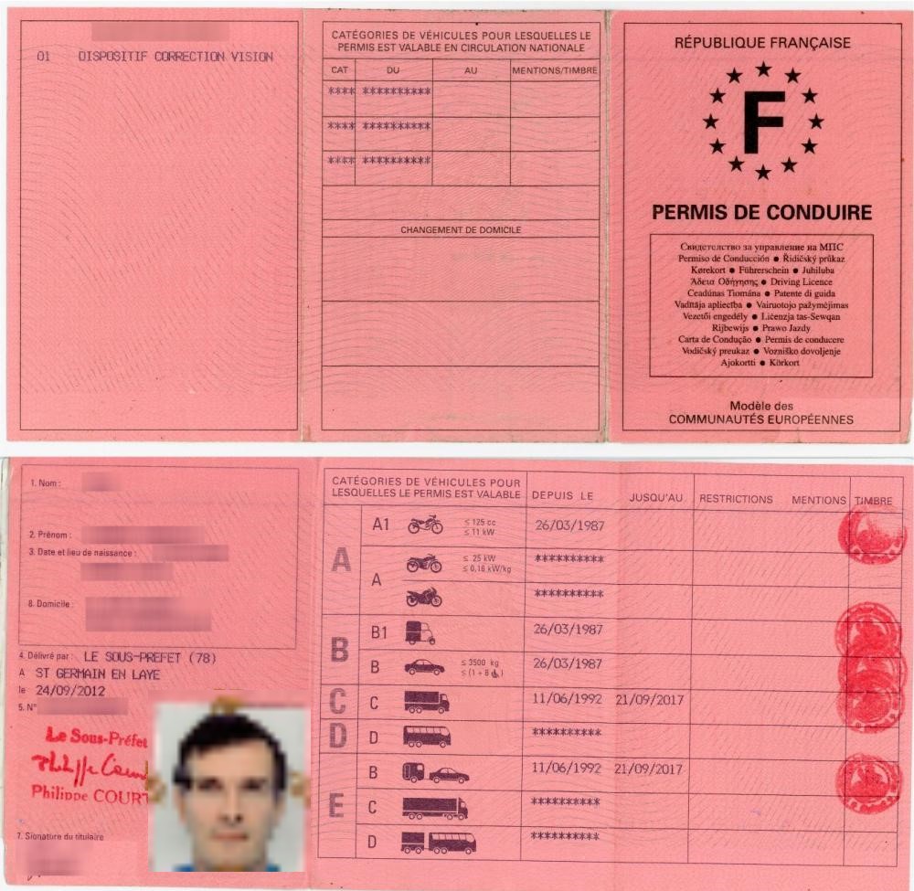 Porte-permis de conduire russe