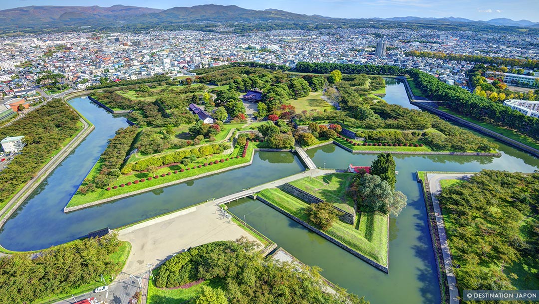 Le fort Goryokaku en forme d'étoile à Hakodate